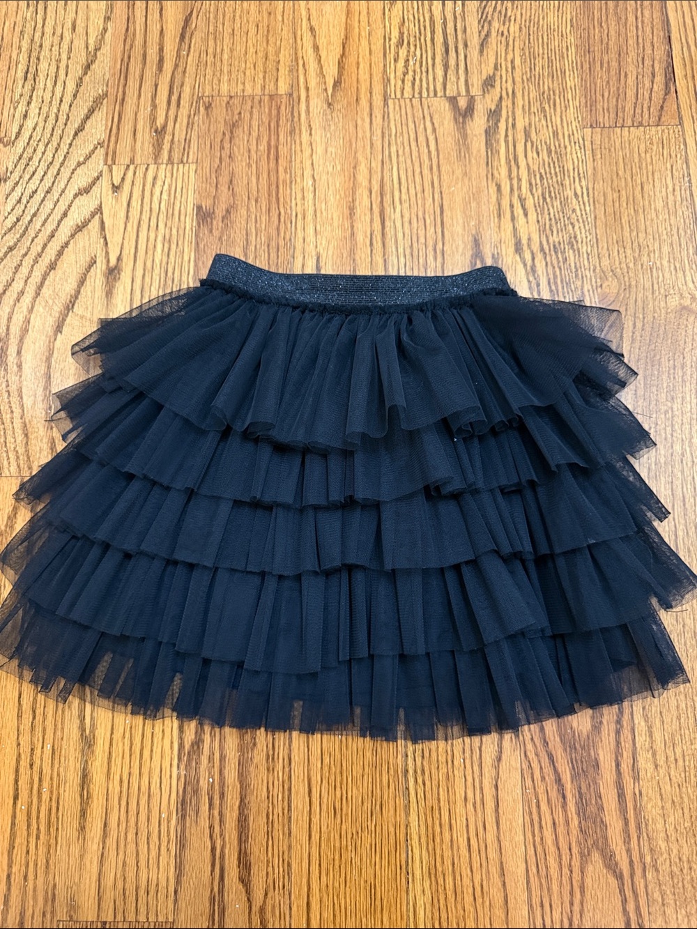 Zara Black Layered Tulle Skirt